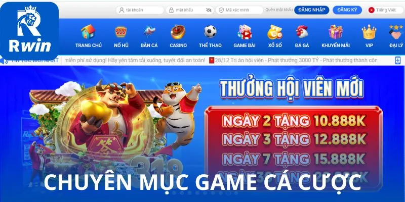 Giới thiệu các chuyên mục game cá cược Giới thiệu các chuyên mục game cá cược