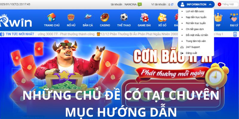 Những chủ đề có tại chuyên mục hướng dẫn Những chủ đề có tại chuyên mục hướng dẫn